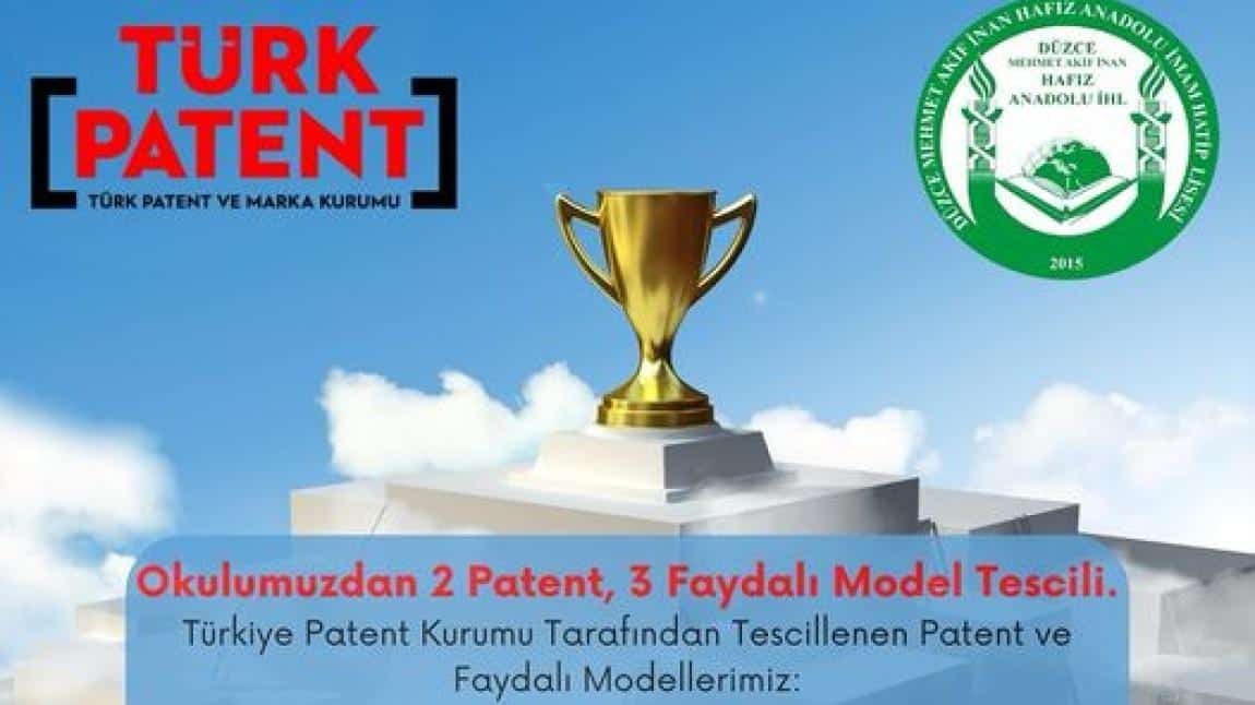 2023 ve 2024 yılında Türk Patent Kurumuna Yapılan Başvurular Neticesinde Toplamda 2 Patent ve 3 Faydalı Model İçin Tescil Belgesi Alınmıştır.
